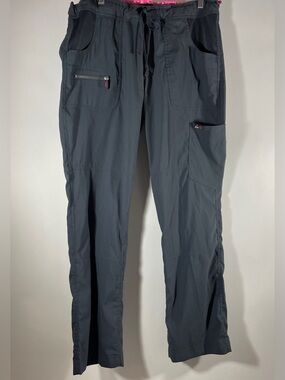 Koi Lite Women’s Peace Scrub Pants Charcoal Medium Reg Style# 721R Stretch Cargo